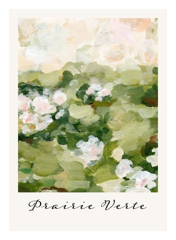 Prairie Verte Poster (40x50 cm) - Schilderijen