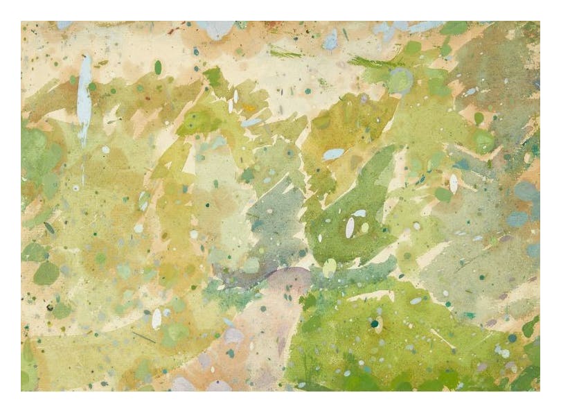 Edvard Weie - Color Study for Road through the Forest Poster (50x70 cm)- Dipinti di pittori famosi