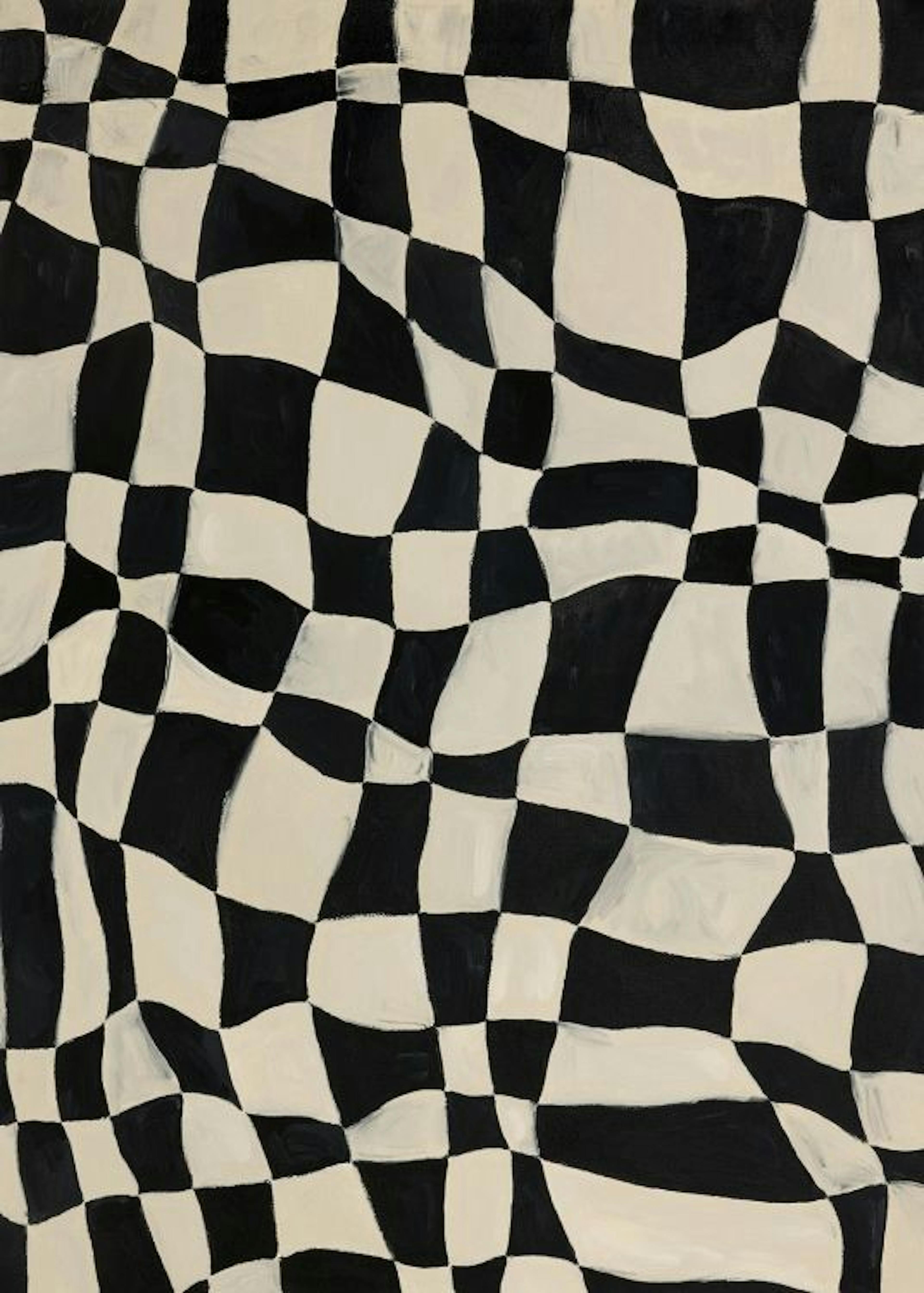 Checkers in Wonderland Print