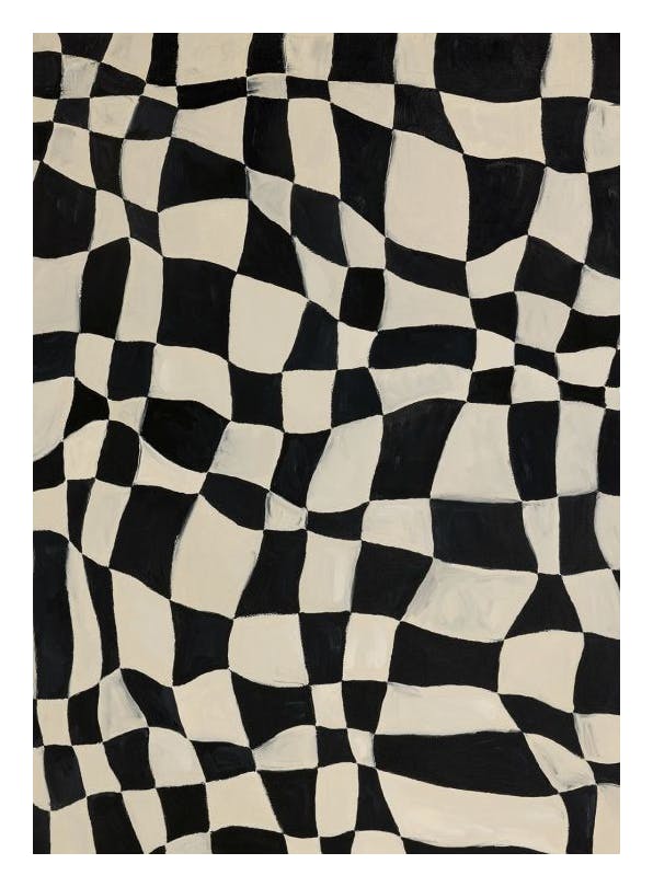 Checkers in Wonderland Affiche (30x40 cm) - Affiches d'art abstrait