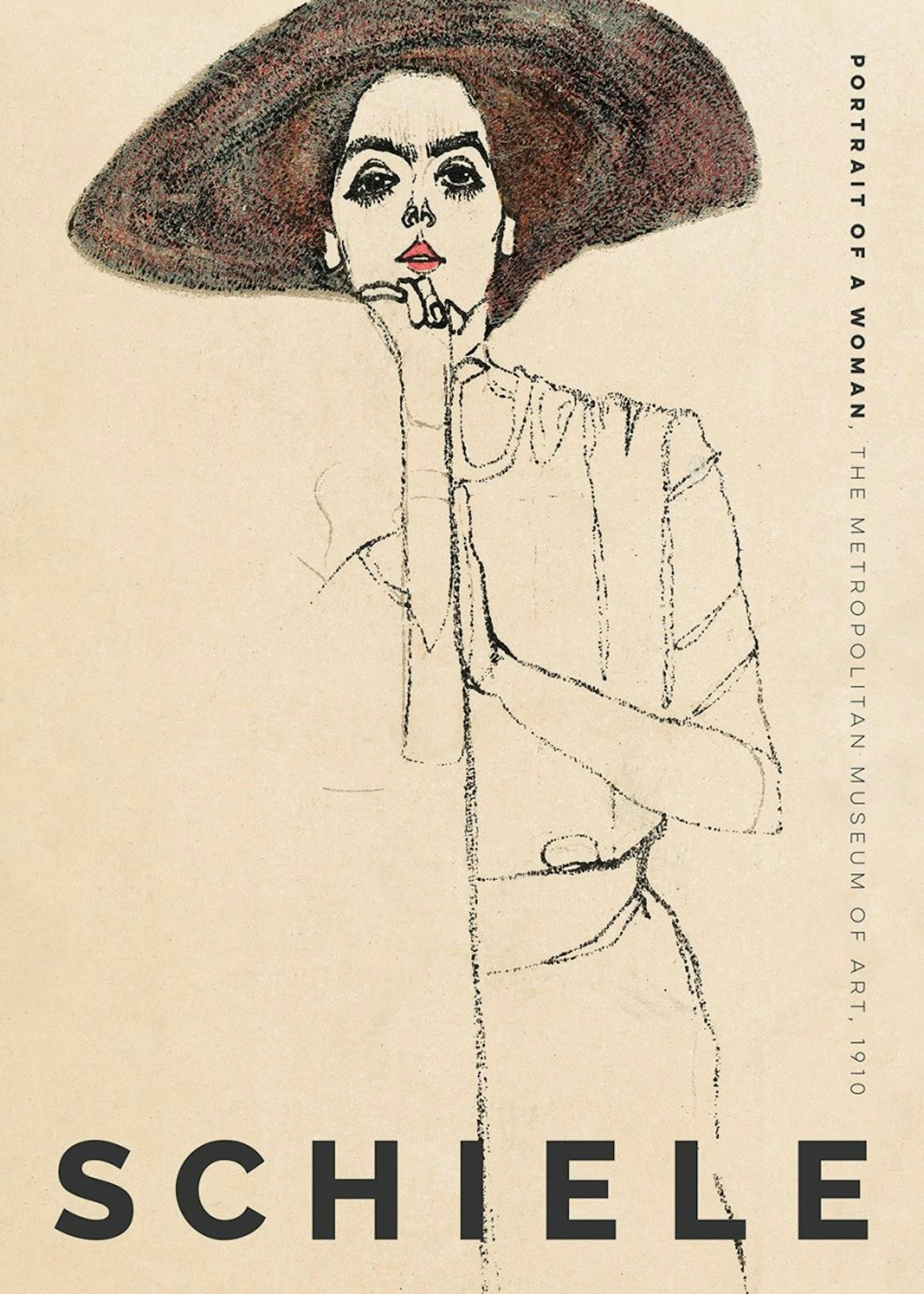 Egon Schiele - Portrait of a Woman Poster 0