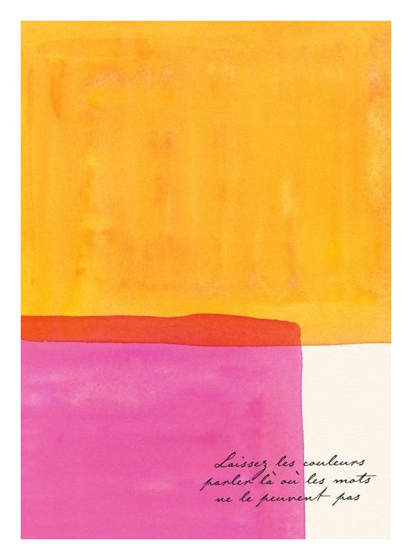 Let Colours Speak Plakat (50x70 cm)- Grafiki