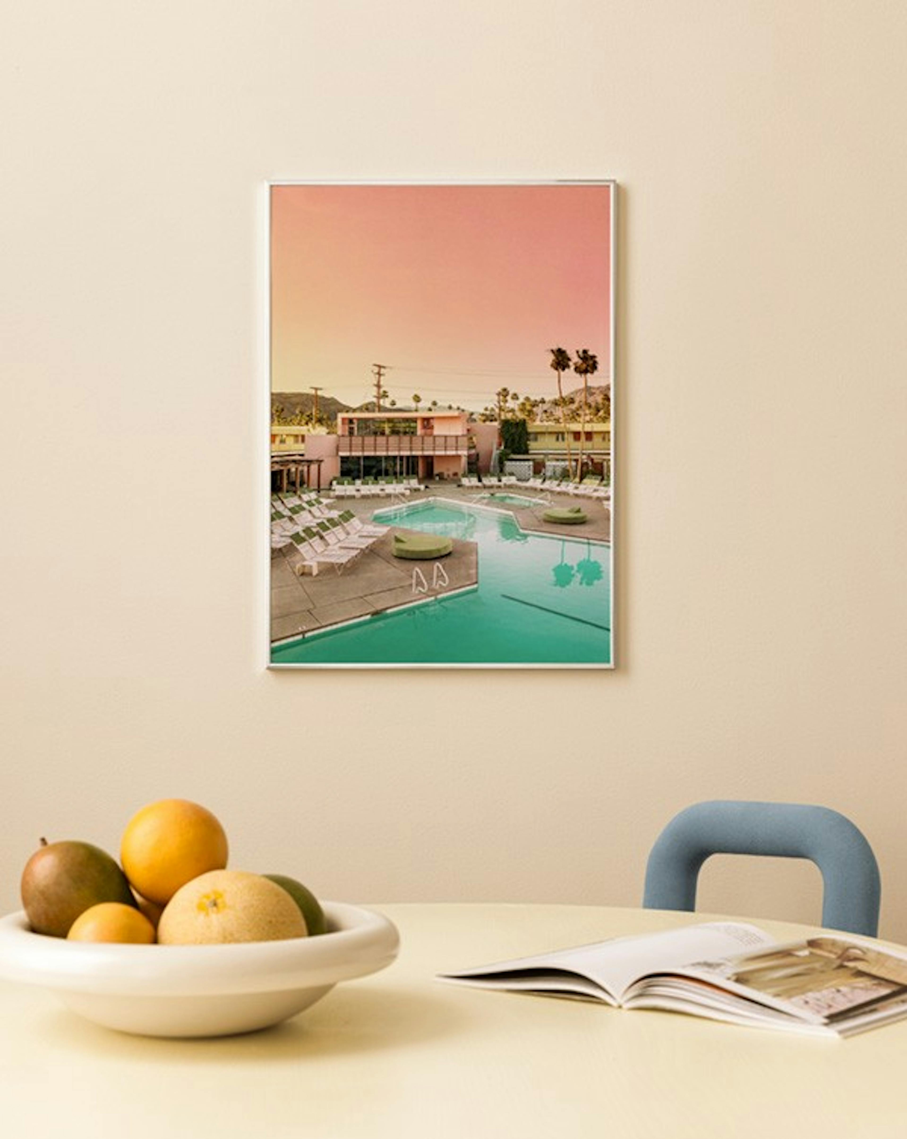 Pink Sky Resort Poster