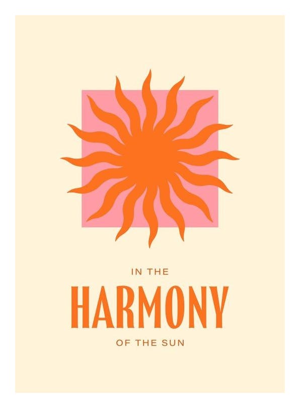 Harmony of the Sun Poster (21x30 cm) - Grafikposter