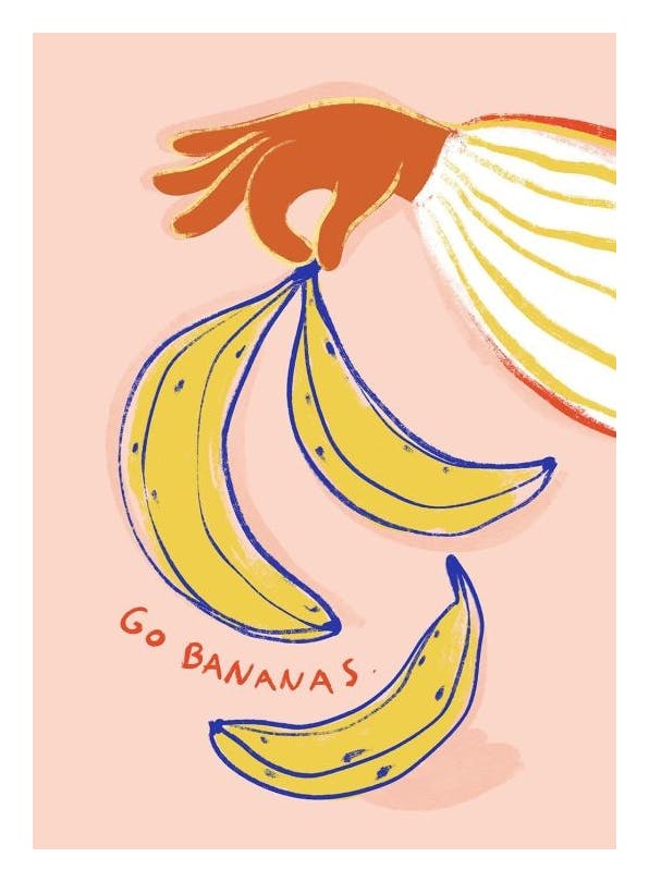 Go Bananas Poster (50x70 cm)- Illustrazioni e poster illustrati