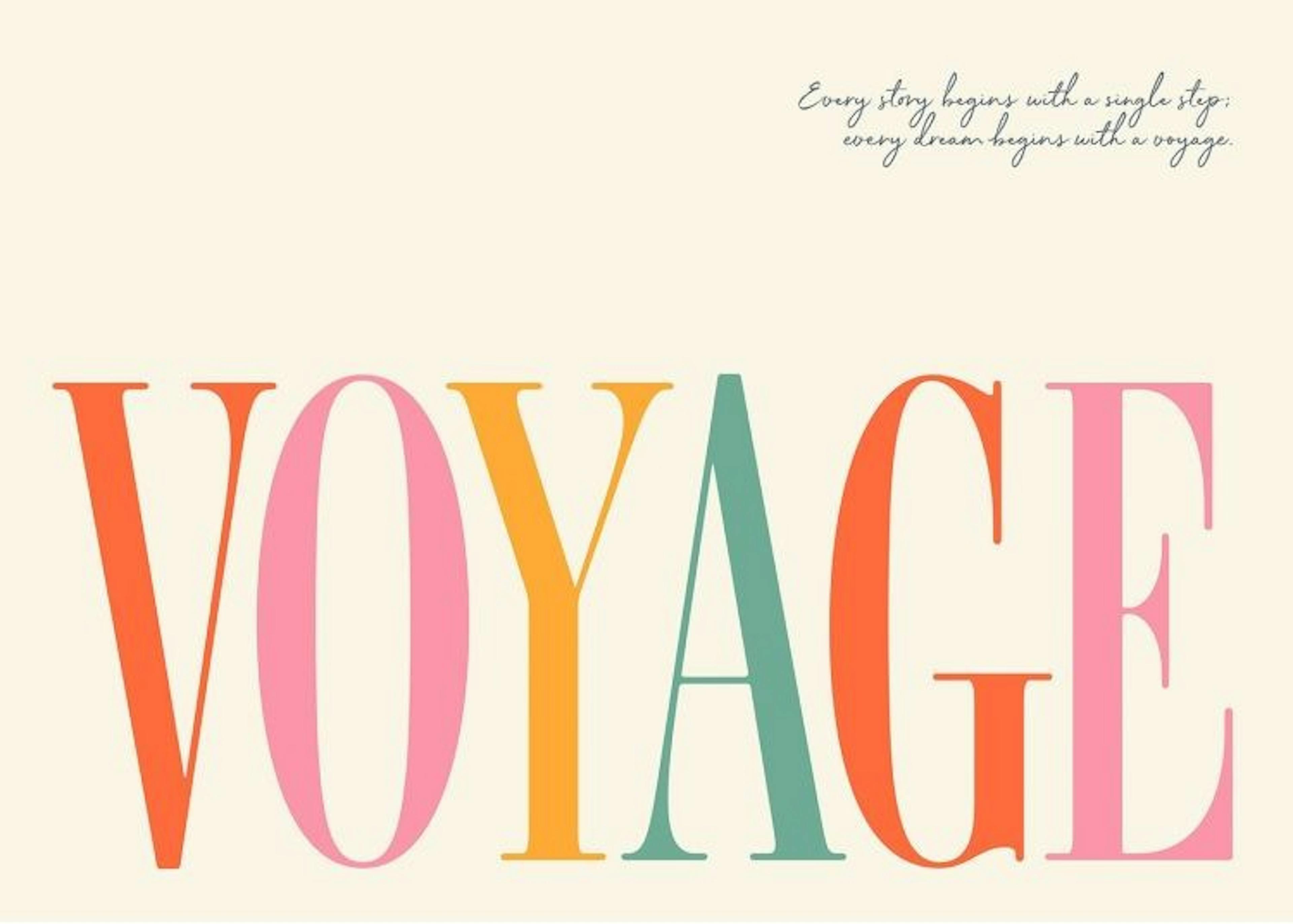 Voyage Poster