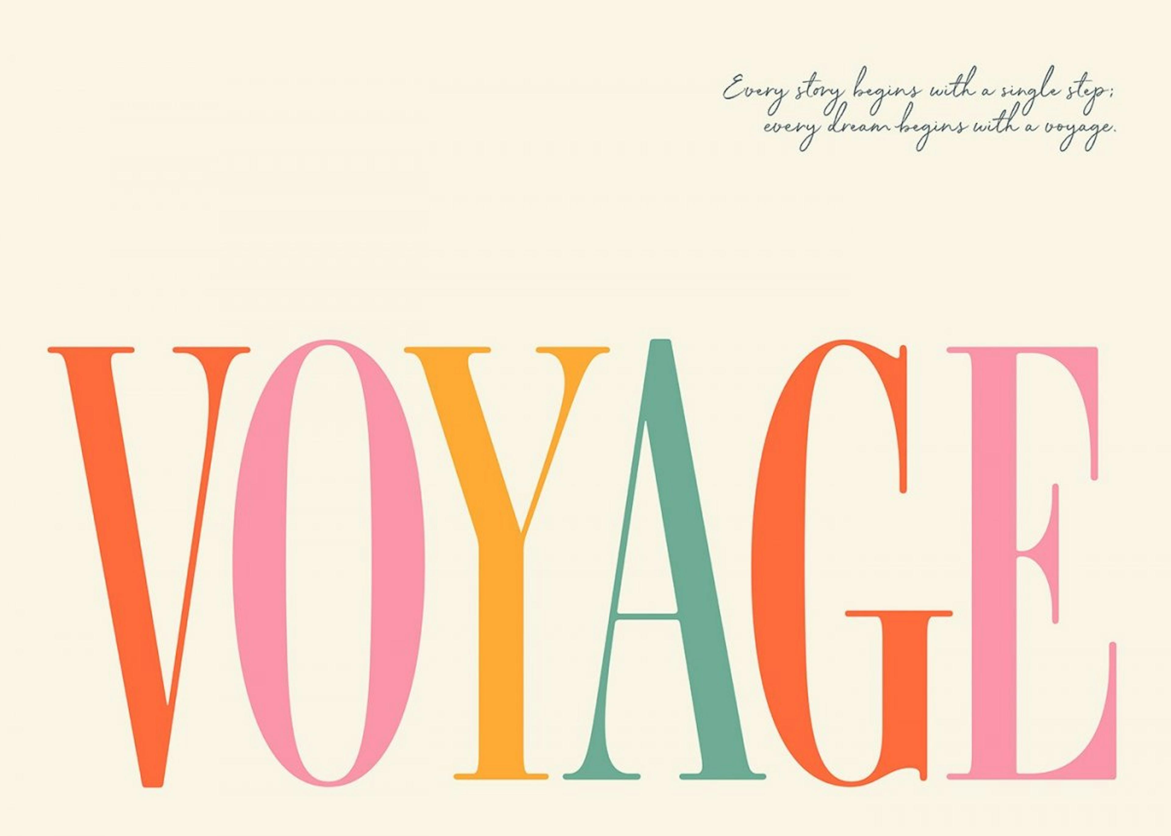 Voyage Plakat 0