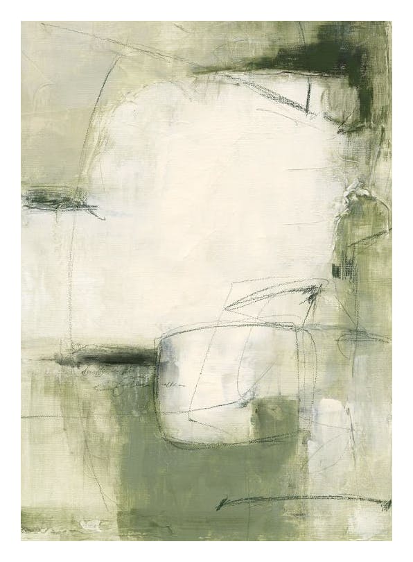 Contemporary Greens No2 Plakat (100x150 cm)- Sztuka abstrakcyjna