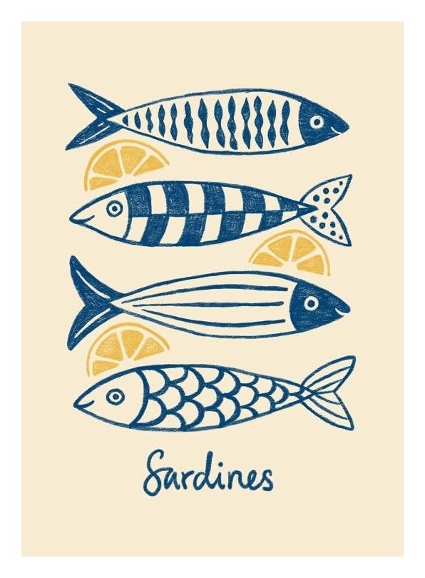 Sardines Plakat (13x18 cm)- Plakaty do kuchni