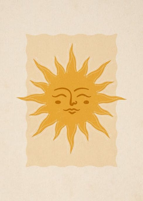 Warming Sun Poster