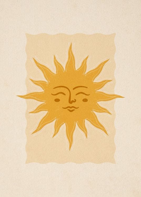 Warming Sun Poster