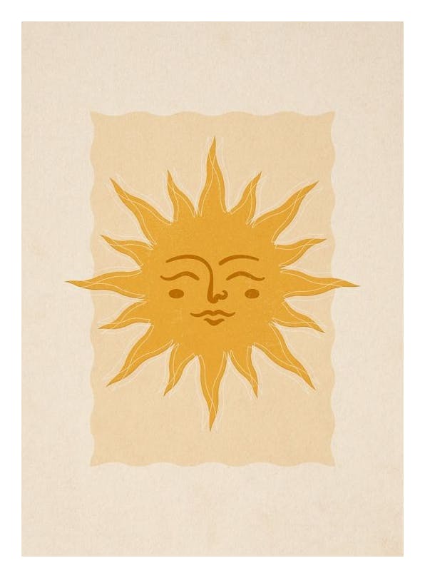 Prints - Warming Sun Print (13x18 cm) - Illustration prints
