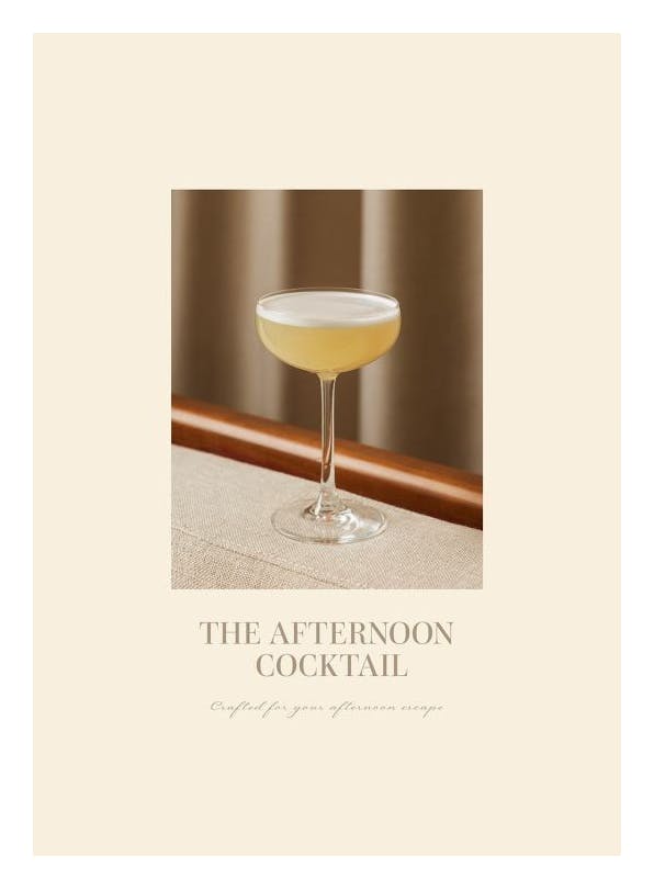 The Afternoon Cocktail Poster (50x70 cm) - Poster mit Wein & Cocktail-Motiven