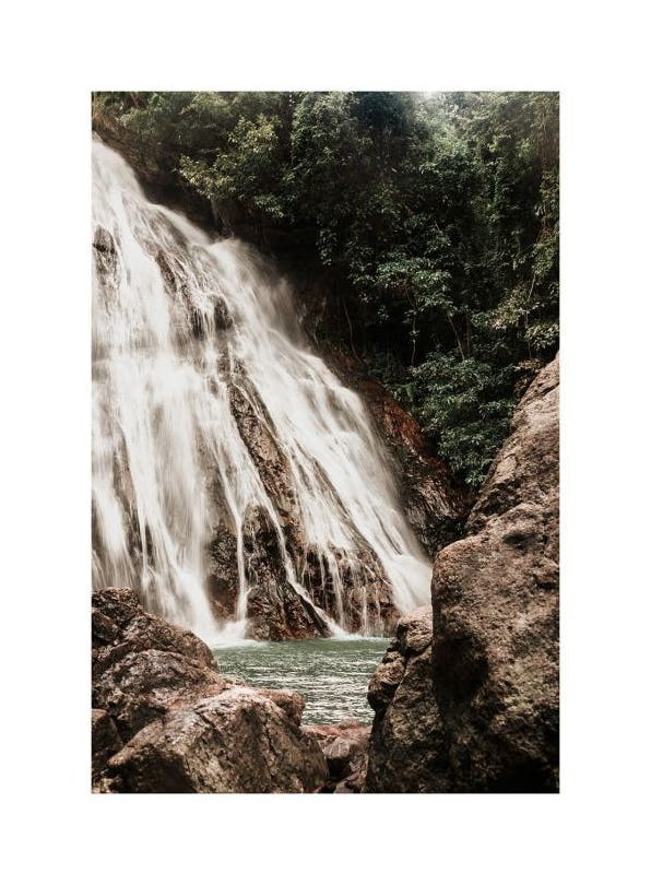 The Hidden Waterfall Poster (30x40 cm) - Natuur posters