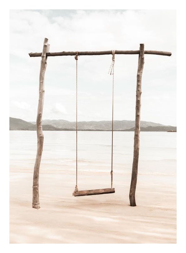 Oceanfront Swing Affiche (30x40 cm) - Tableaux de plages