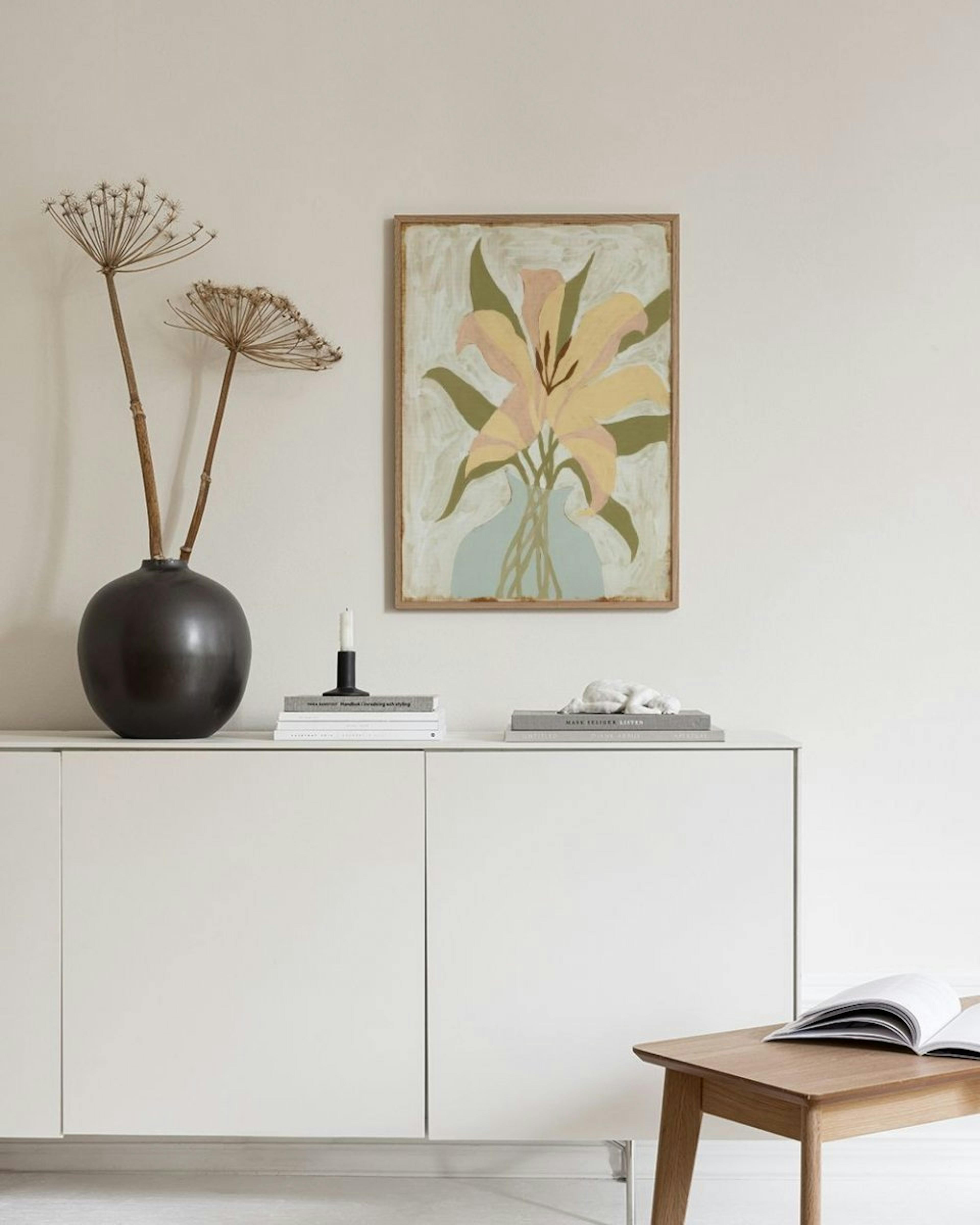 Lily in Vase Poster