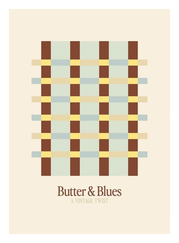 Butter and Blues Poster (30x40 cm) - Grafikposter