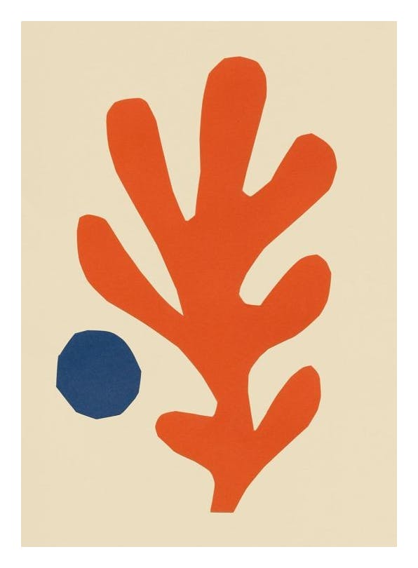 Cutout Coral Affiche (50x70 cm) - Affiches d'art