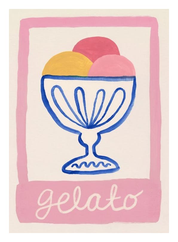 Gelato Plakat (50x70 cm)- Plakaty do kuchni