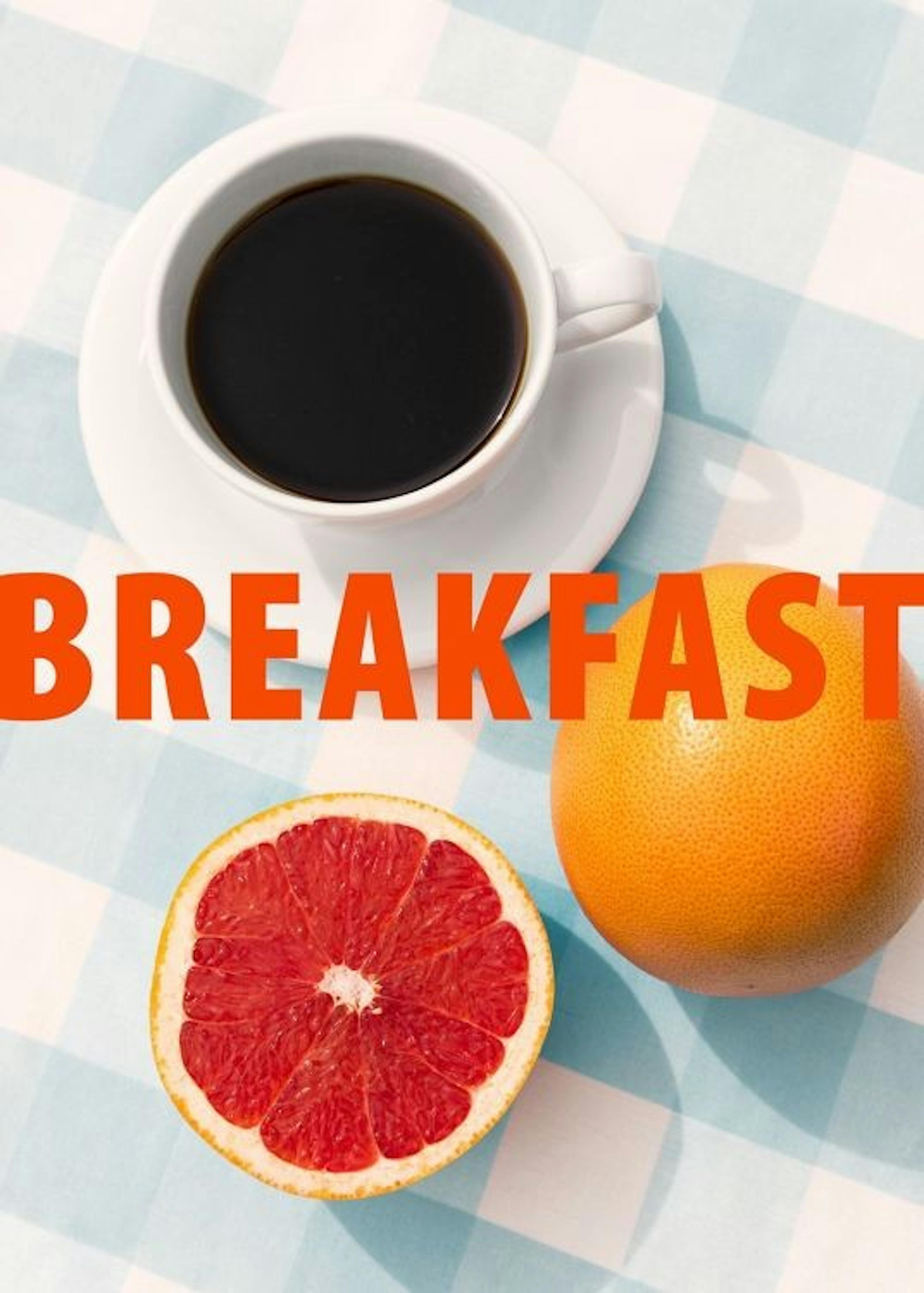 Checkered Breakfast Print