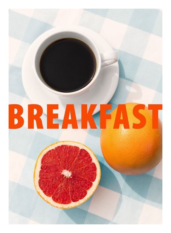 Prints - Checkered Breakfast Print (50x70 cm) - Kitchen wall art