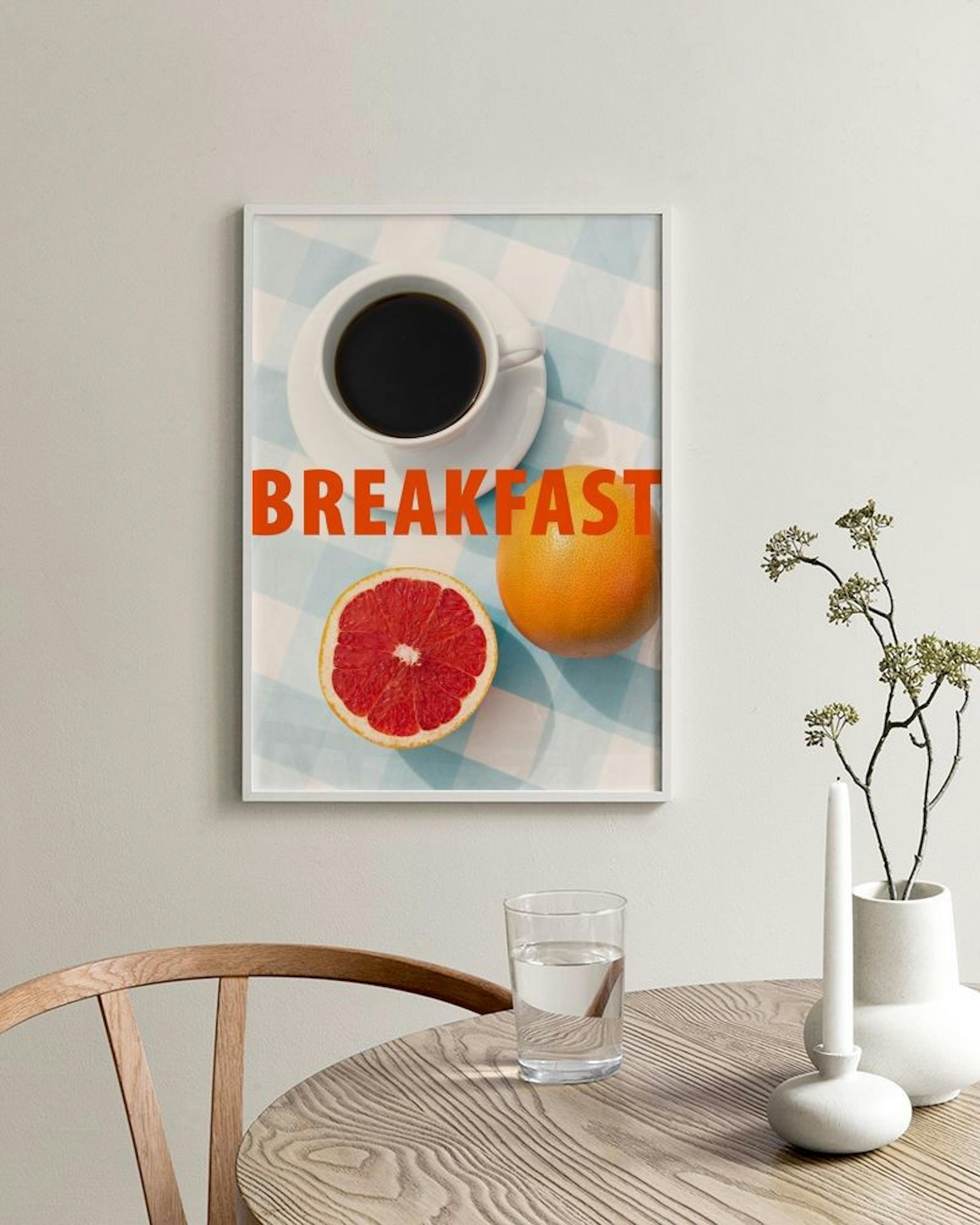 Checkered Breakfast Print