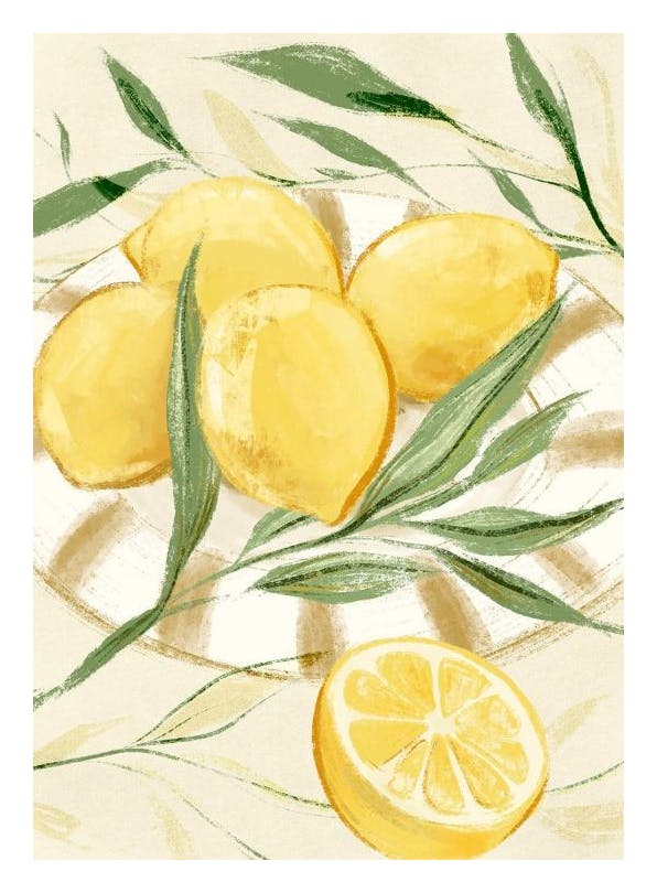 Lemon Hervest Plakat (50x70 cm)- Plakaty do kuchni
