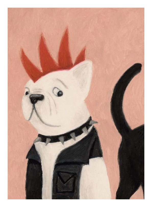 Frenchie Punk Poster (50x70 cm)