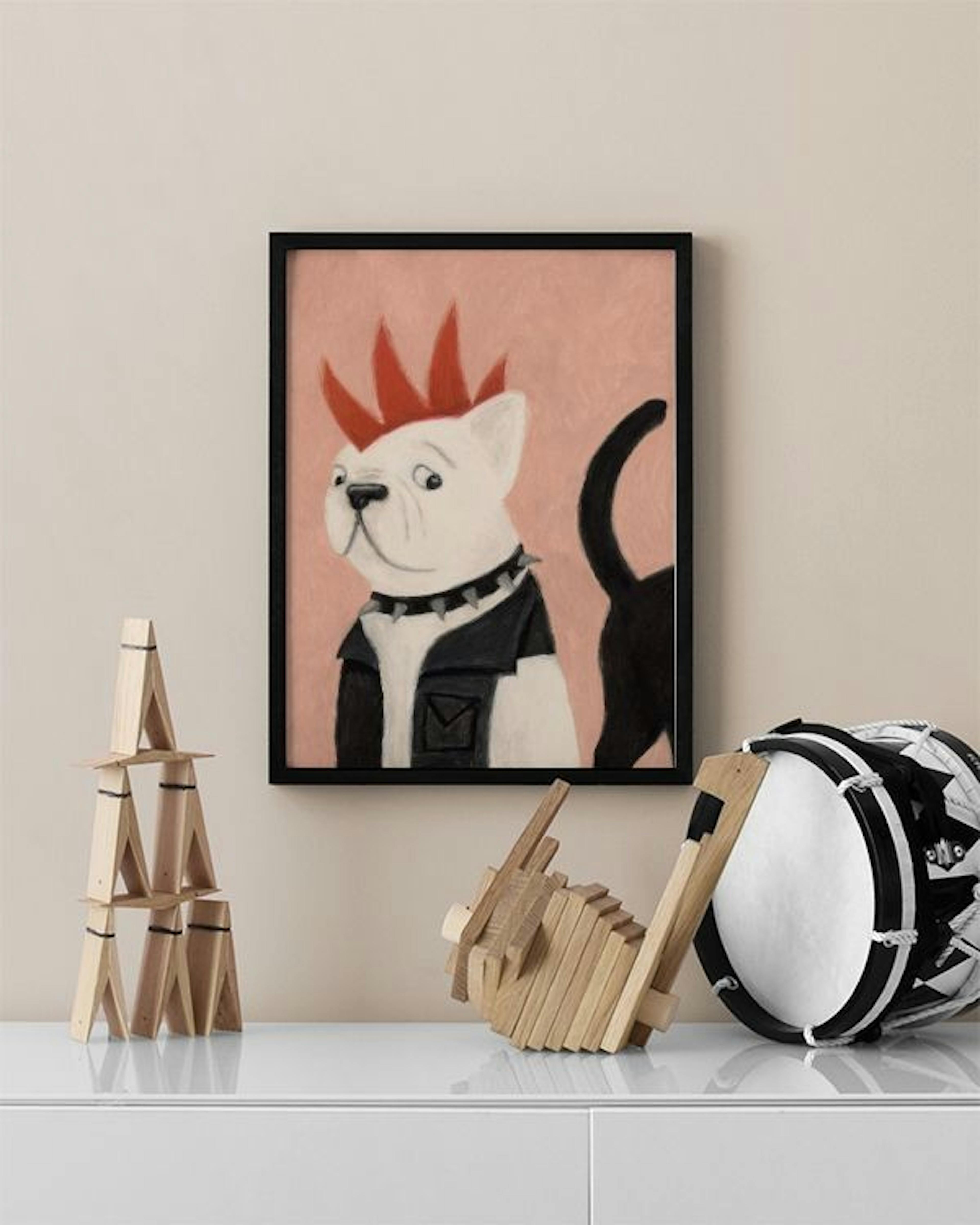 Frenchie Punk Poster