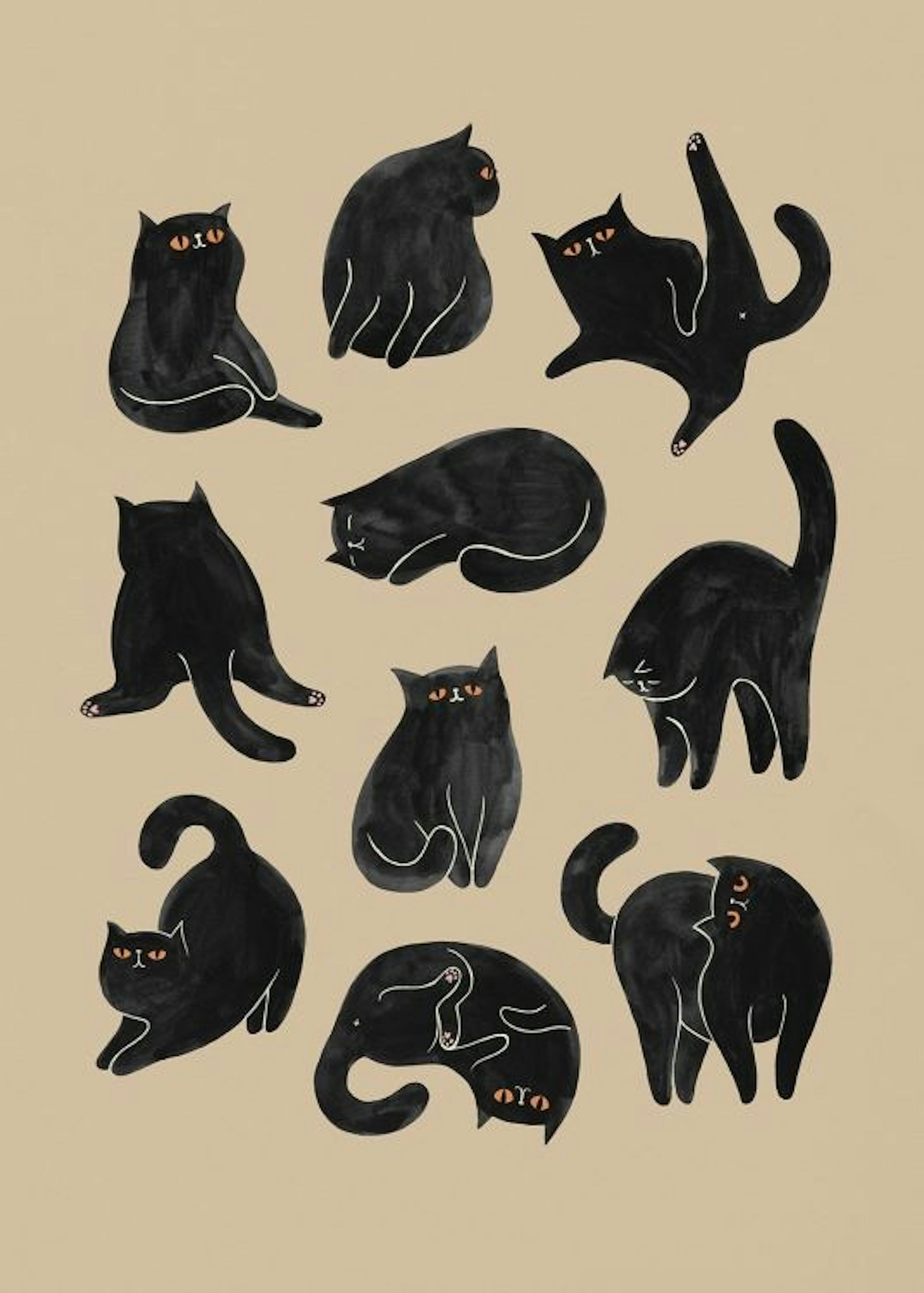 Kitty Yoga Affiche