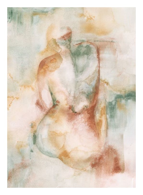 Soft Contours Plakat (50x70 cm)- Obrazy akwarelowe