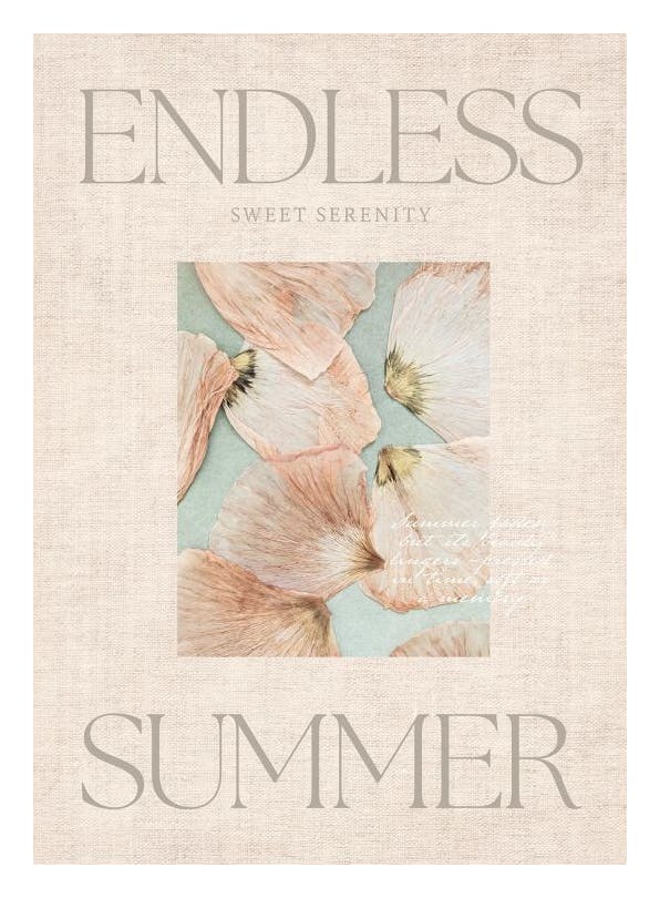 The Endless Summer Affiche (30x40 cm)  Tableaux floraux