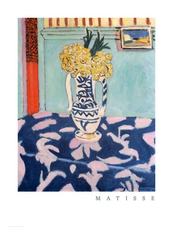 Matisse - The Cuckoos, Blue and Pink Carpet Affiche (30x40 cm) - Matisse affiche