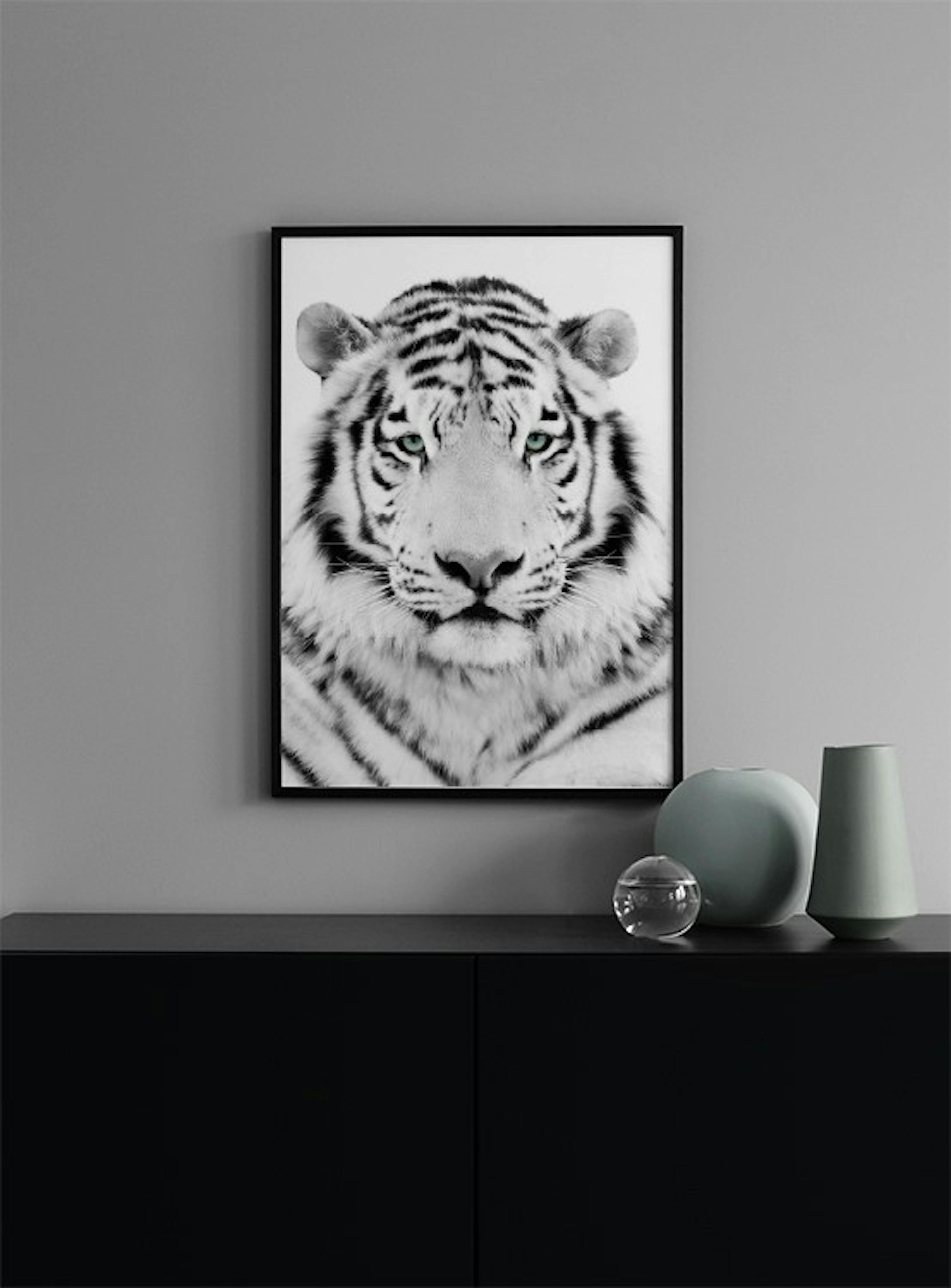 White Tiger Print