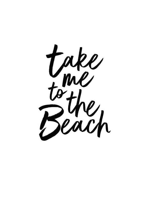 Take Me To The Beach Poster (30x40 cm)