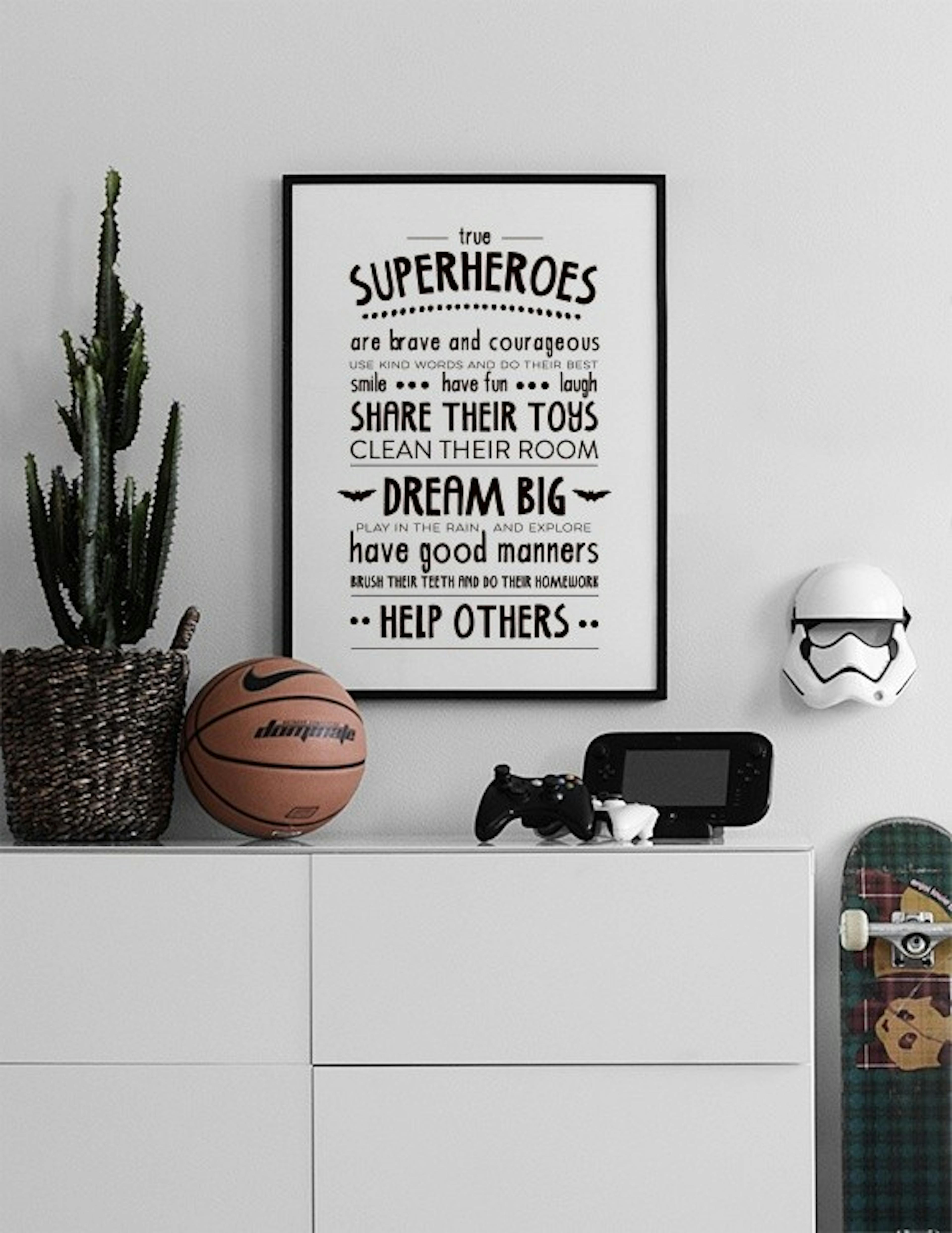 Rules Of A Superhero Print