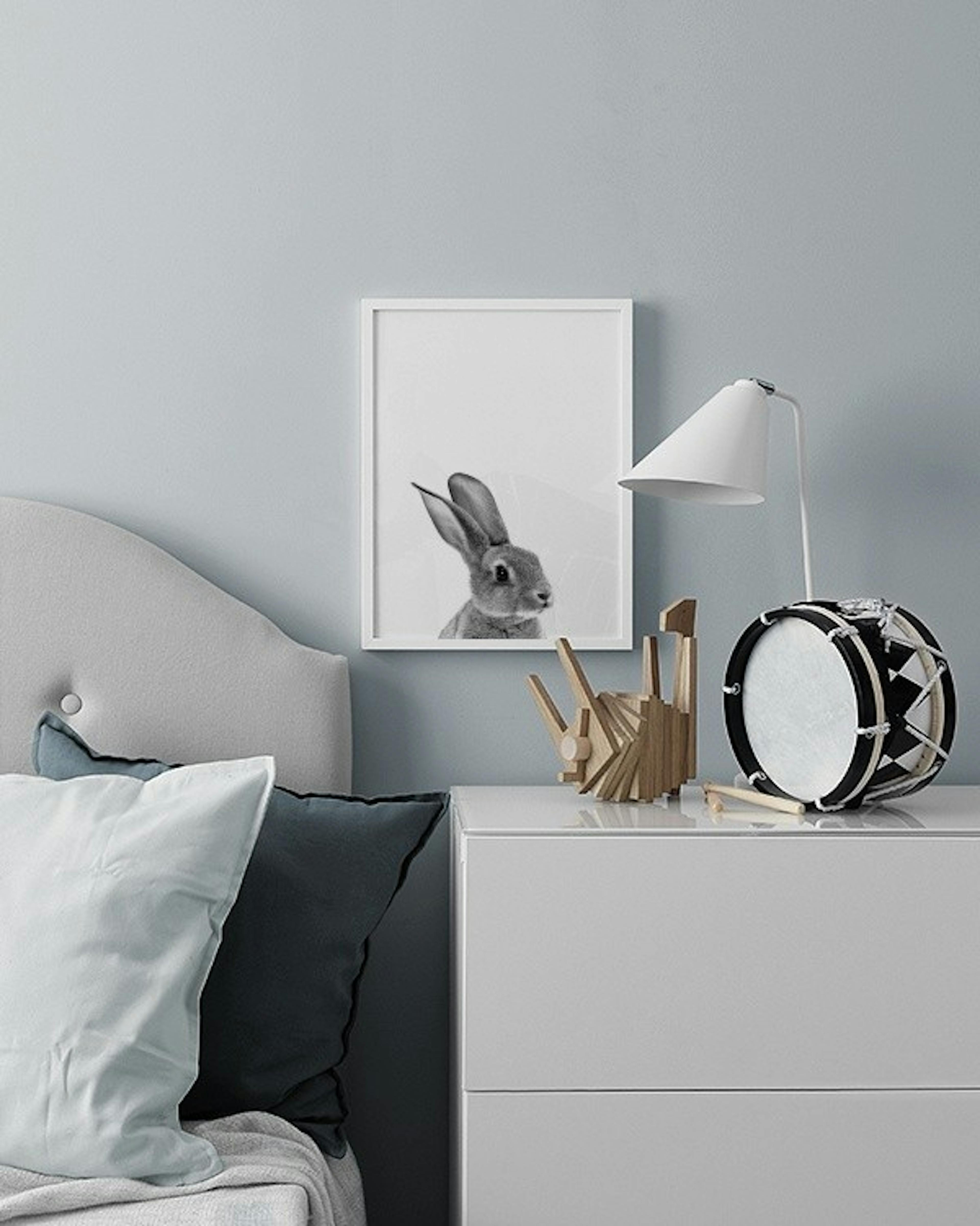 Grey Bunny Juliste