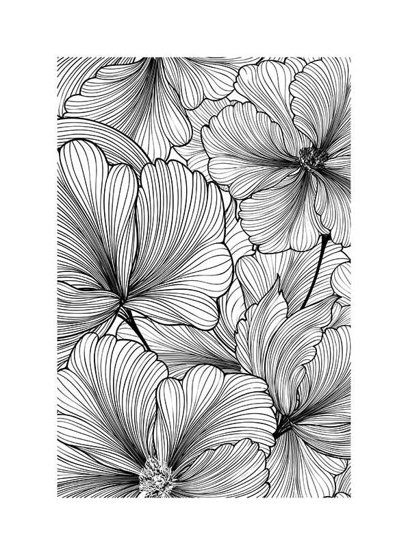 Floral Pattern Poster (50x70 cm)
