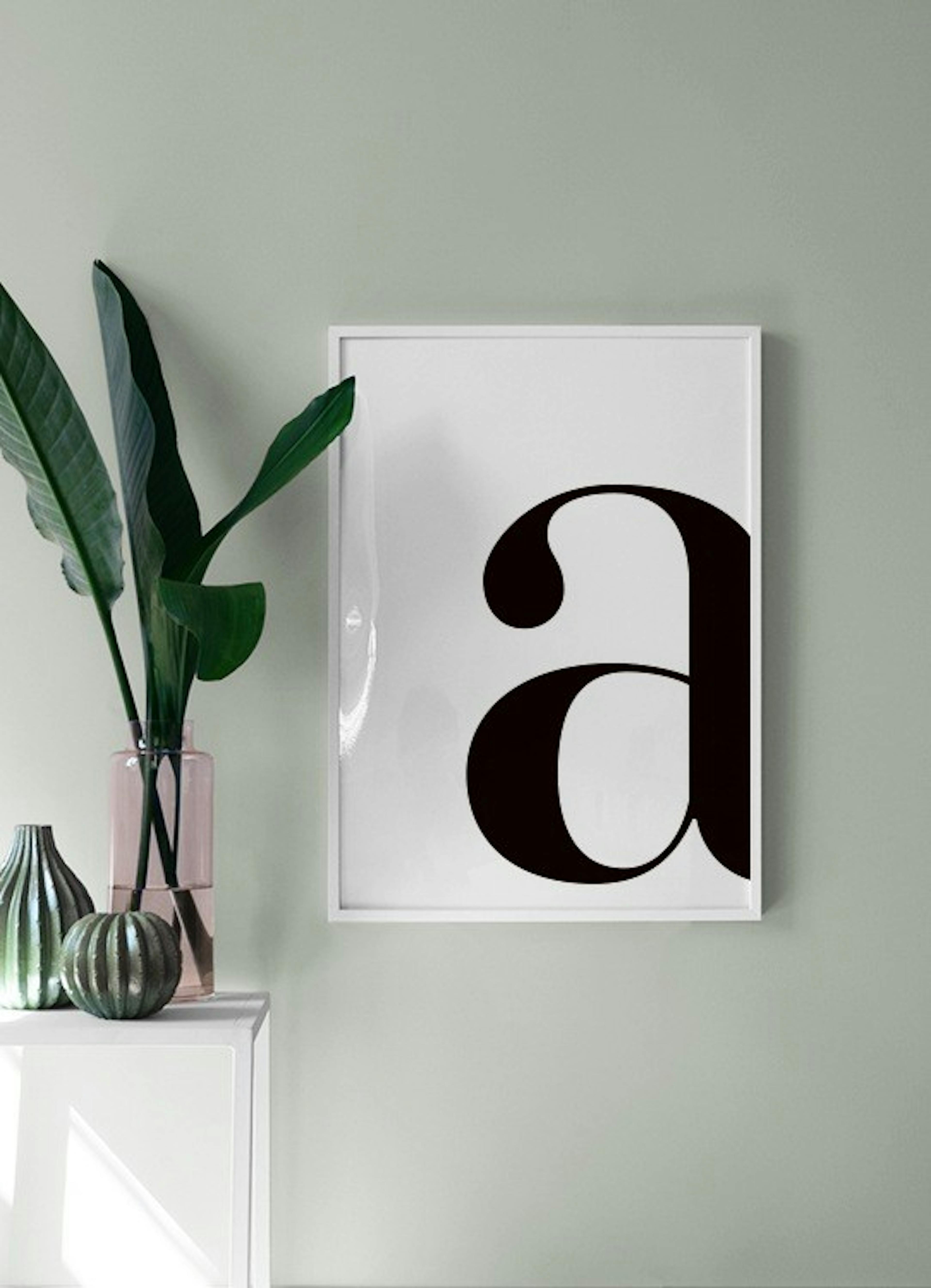 Letter A Poster