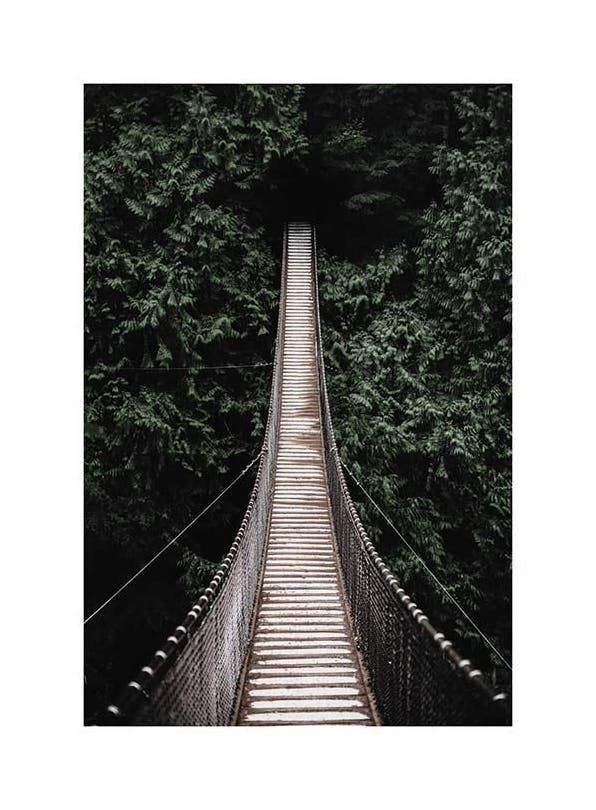 Forest Bridge Poster (30x40 cm) - Poster
