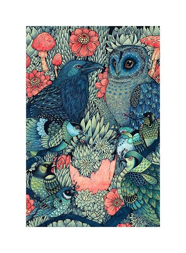 Prints - The Flock Print (30x40 cm) - Art prints