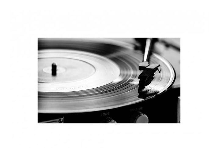Record Player Poster (21x30 cm)- Quadros a preto e branco