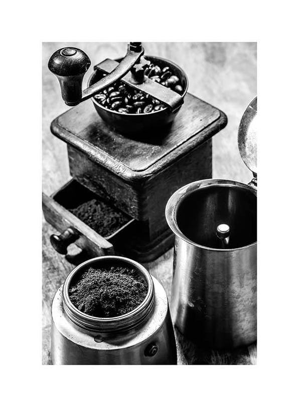 Moka Espresso Poster (21x30 cm)- Quadri e poster in bianco e nero