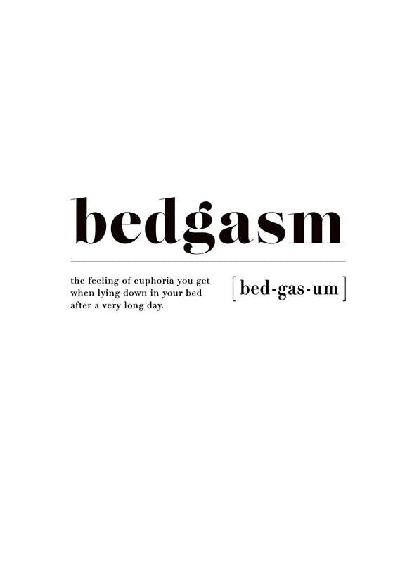 Bedgasm Affiche (30x40 cm) - Affiches typographiques et citations