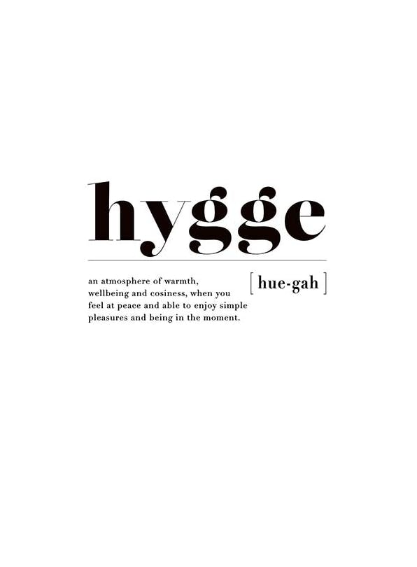 Hygge Plakat (13x18 cm)- Plakaty z napisami