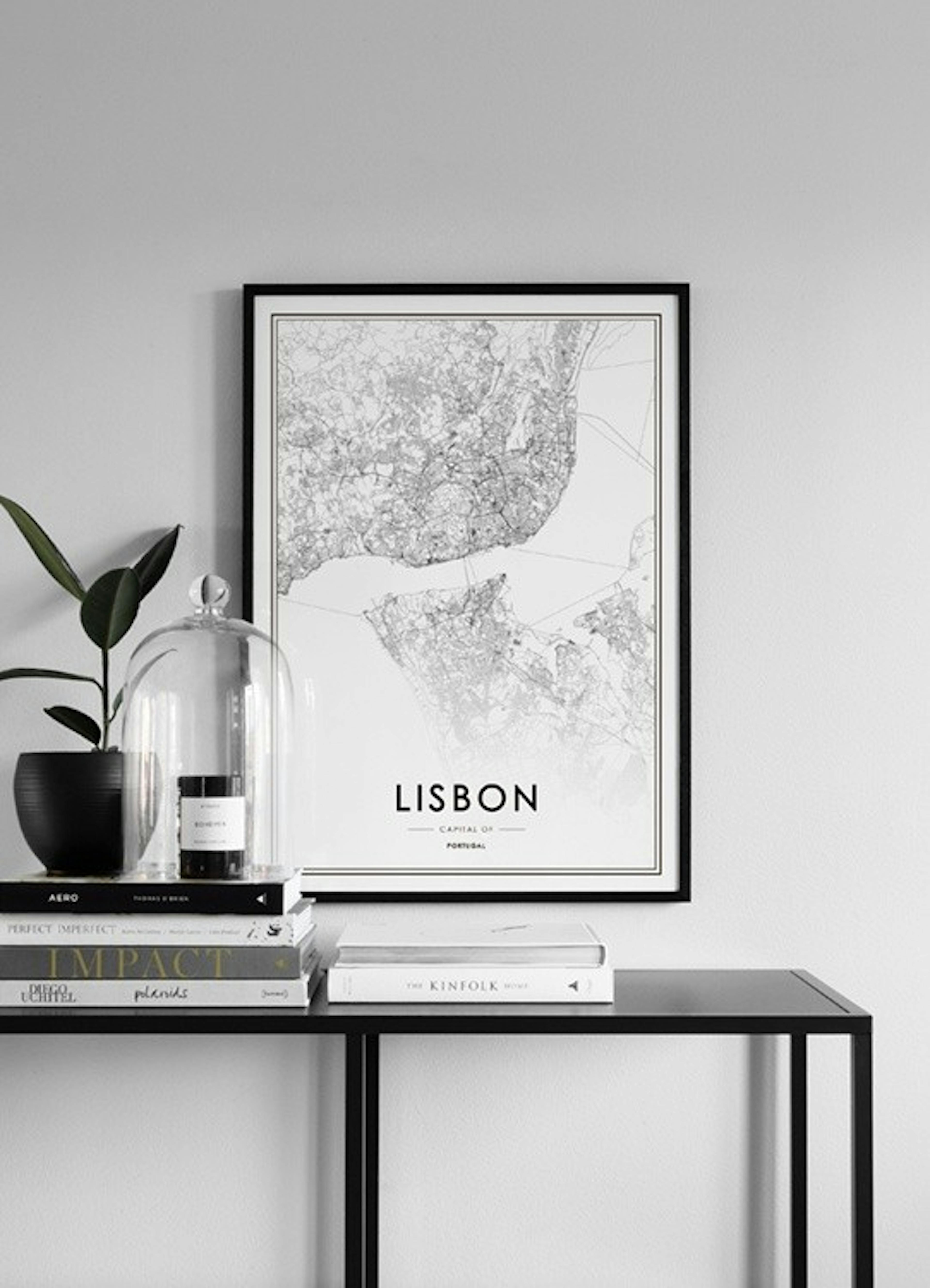 Lisbon Map Poster