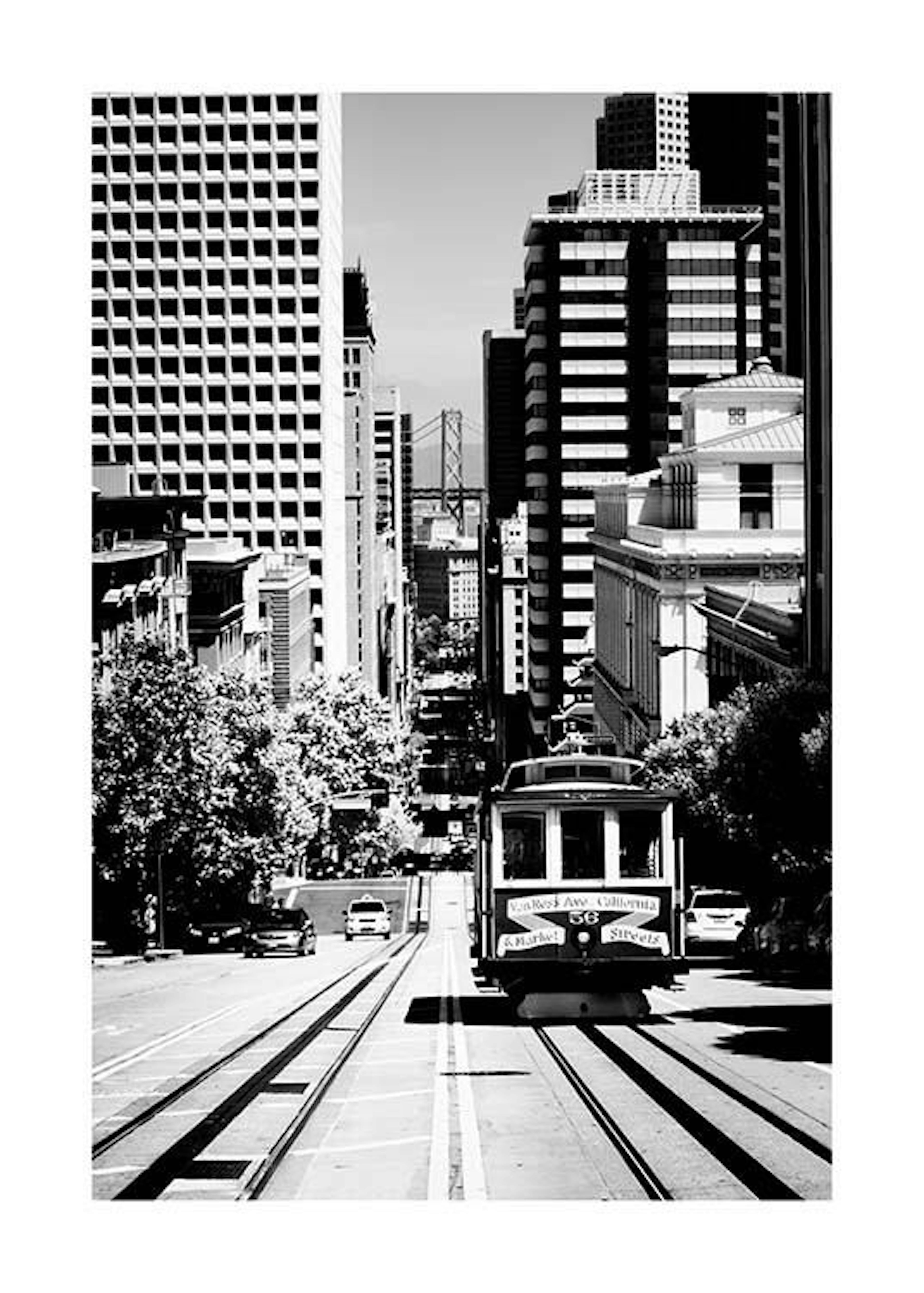 Steep Street San Francisco Print