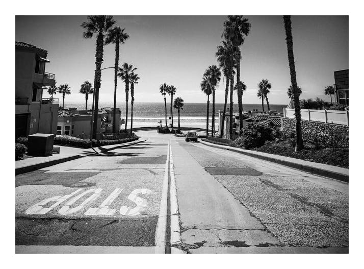 San Diego Street Poster (50x70 cm)