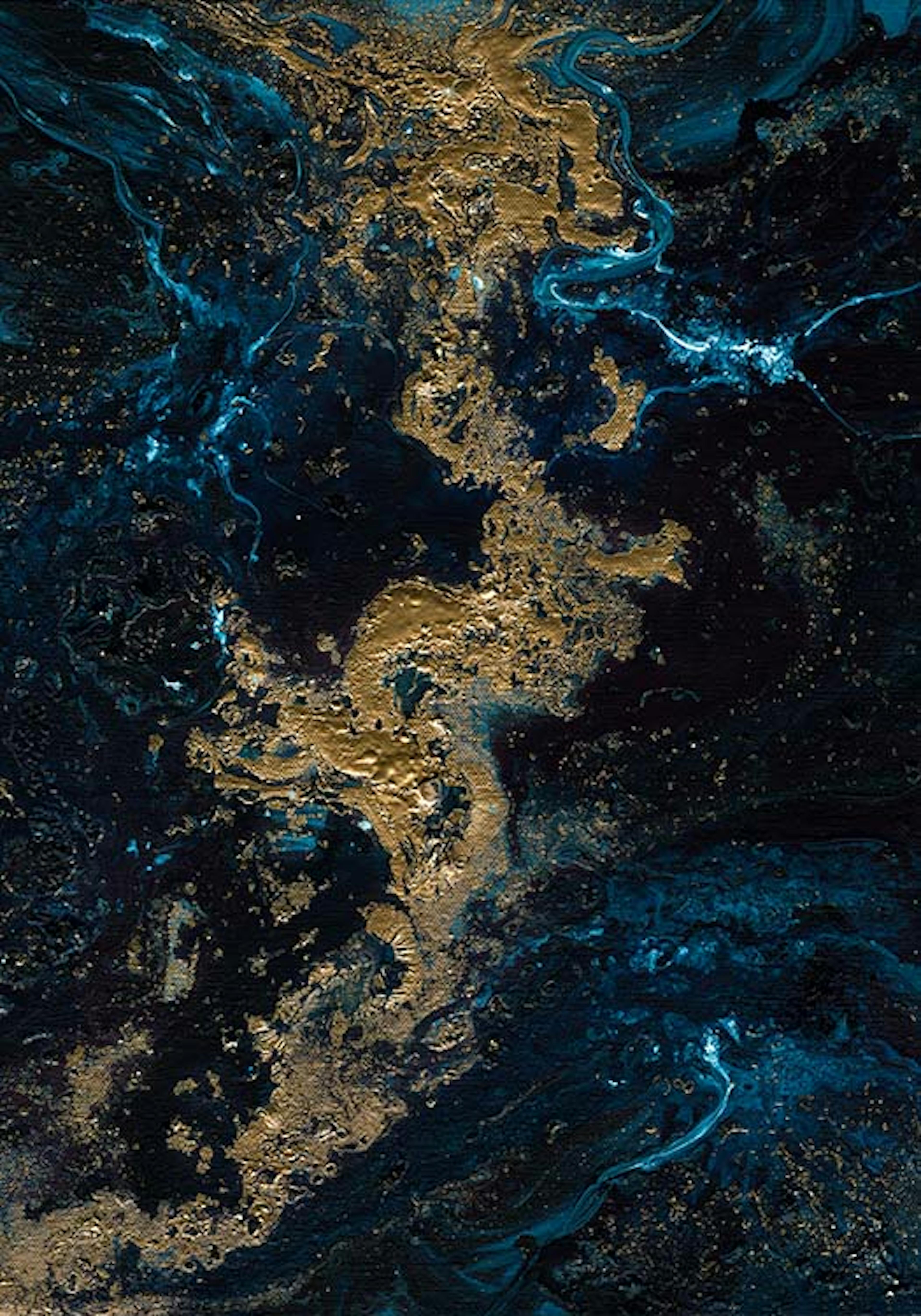 Blue gold Poster 0