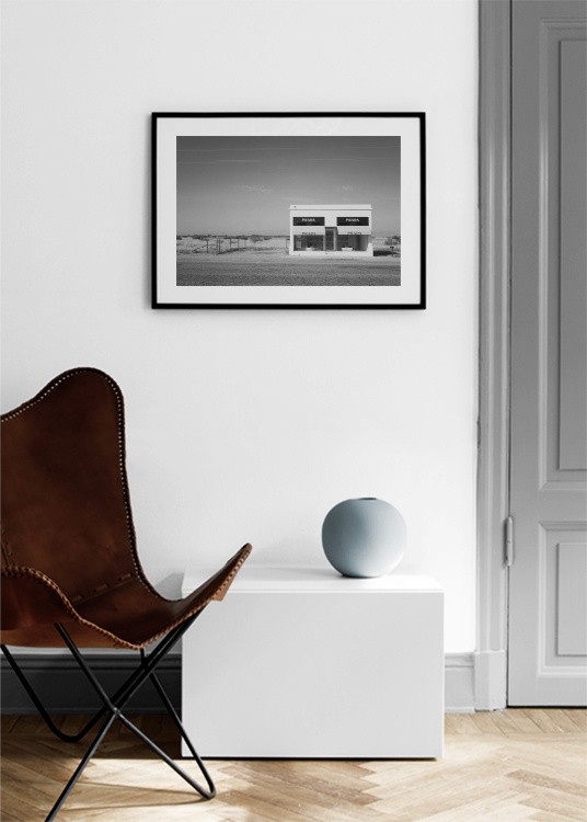 Prada Marfa II black and white poster  Wall art, framed prints and posters  – Artesta